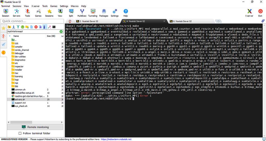 Compilation with Intel Fotran Compiler on Ubuntu - Questions - PHITS Forum