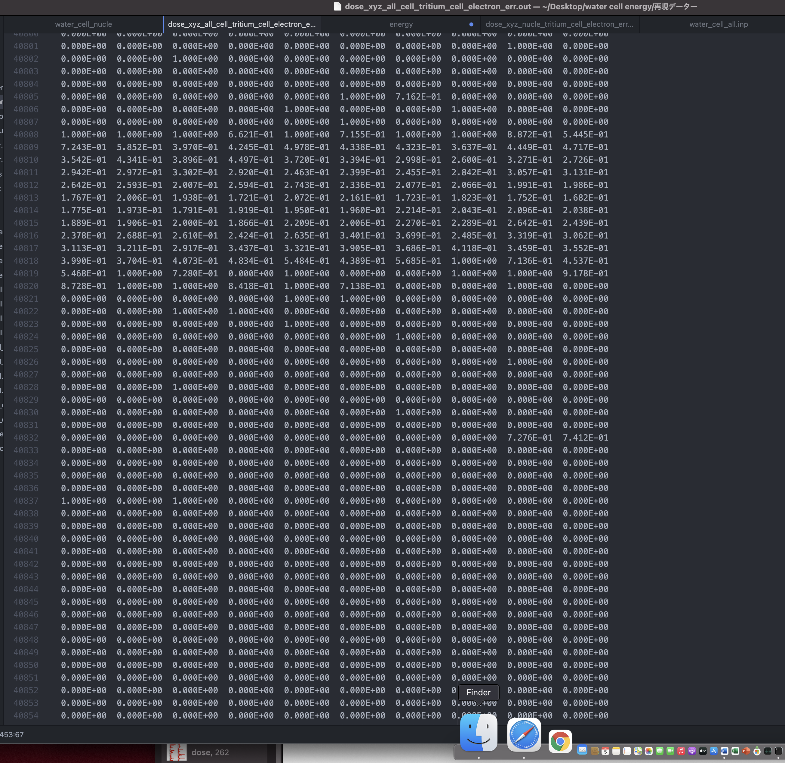 dose _xyz.outファイルの見方がわかりません。 - 質問 - PHITS Forum