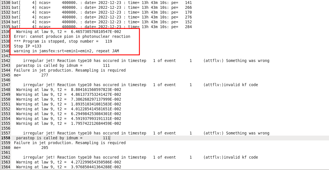 Running error - Questions - PHITS Forum