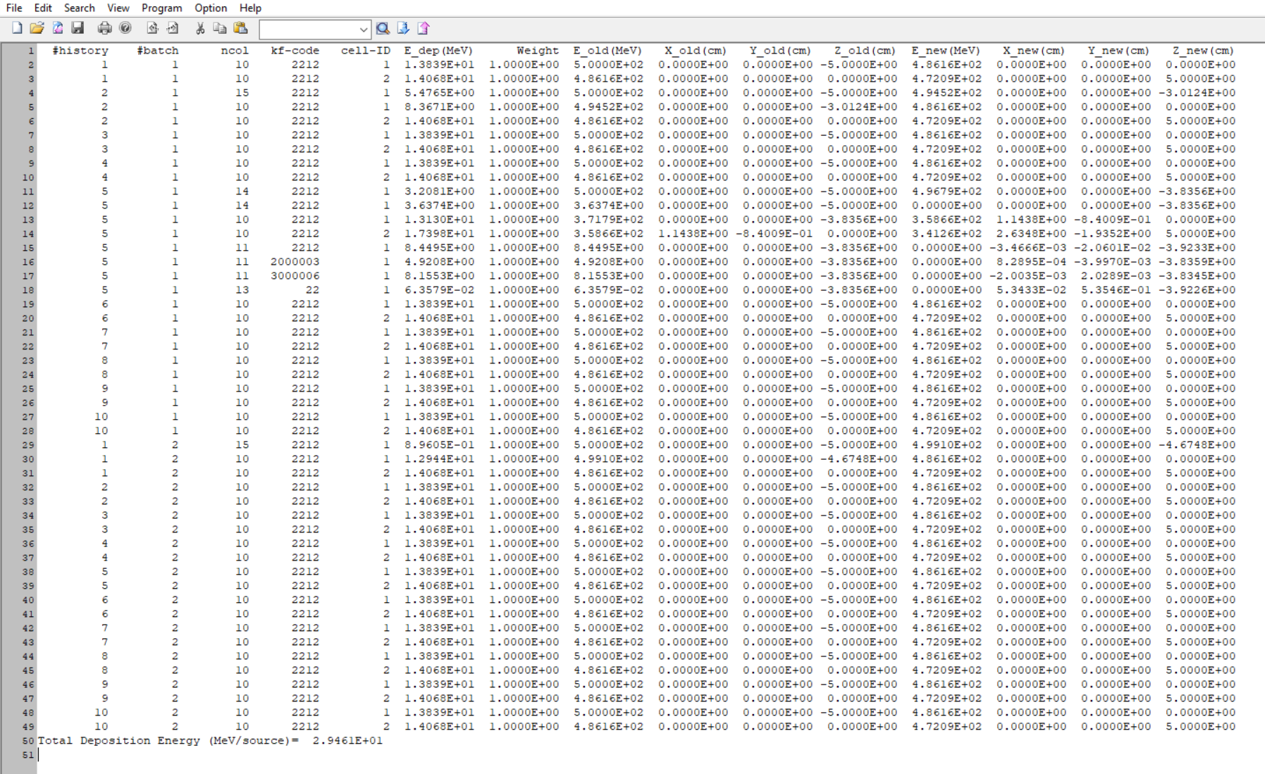 Output file too large when tracking information about each particle ...